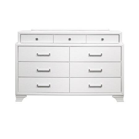 Global Furniture Usa Transitional Glam  Jordyn White Dresser 1185